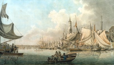 Billingsgate at High Water by Robert Clevely