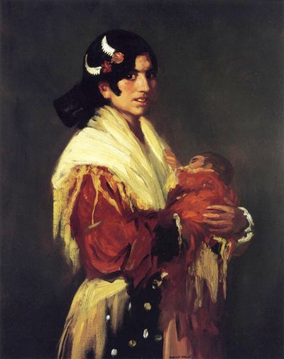 Gypsy and Her Baby by Robert Cozad Henri