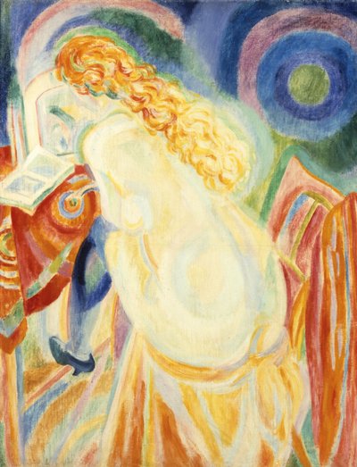Female Nude Reading by Robert Delaunay