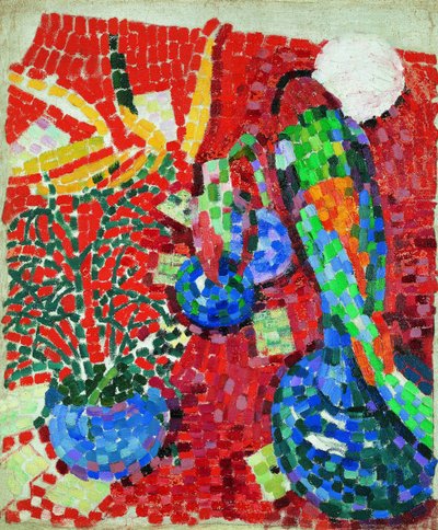 Still Life with a Parrot by Robert Delaunay