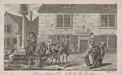 Administering the Oath at Highgate by Robert Dighton