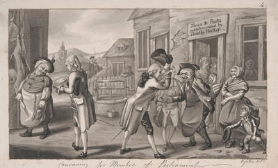 Canvassing for Member of Parliament by Robert Dighton
