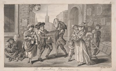 The Travelling Musicians by Robert Dighton