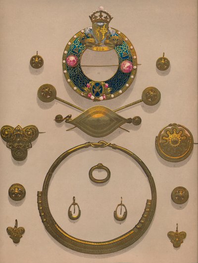 Gold Ornaments and Brooch by Robert Dudley