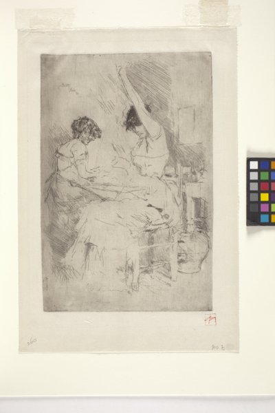 Bead Stringers, Venice by Robert Frederick Blum