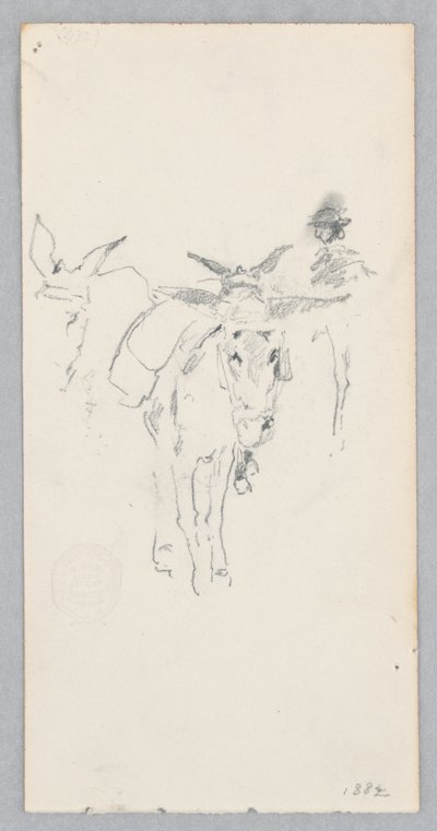 Donkeys by Robert Frederick Blum