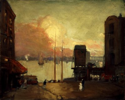 Cumulus Clouds, East River, 1901-1902 by Robert Henri