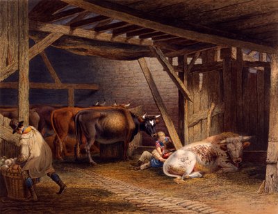 Cow shed by Robert Hills