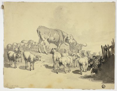 Cows and Sheep by Robert Hills