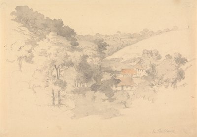 Farm Buildings in the Vaux, Jersey by Robert Hills