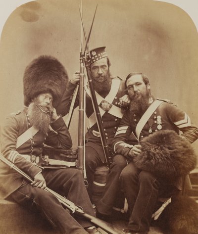 Reynolds, Temple and Judd, Scotch Fusiliers Guards by Robert Howlett
