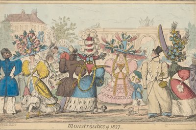 Monstrosities of 1827 by Robert Isaac Cruikshank