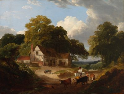 Barnyard Scene by Robert Ladbrooke