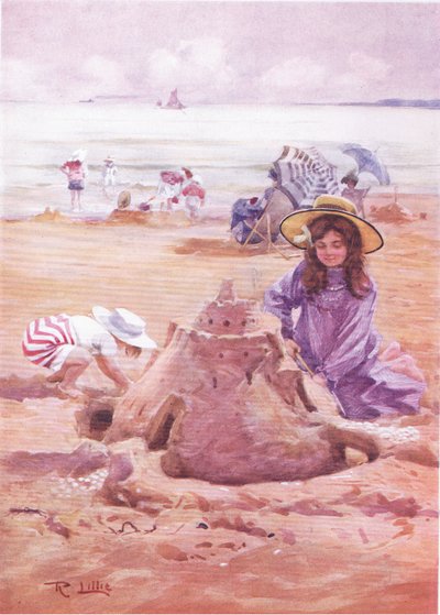 Building the sand castle by Robert Lillie