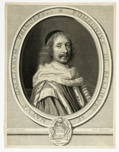 Portrait of Pompone de Bellièvre by Robert Nanteuil