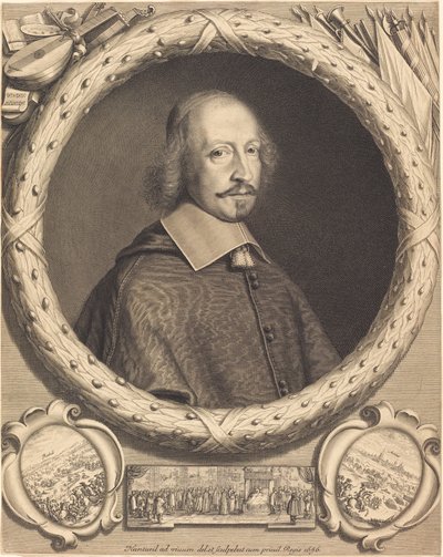 Cardinal Jules Mazarin by Robert Nanteuil and Israël Silvestre