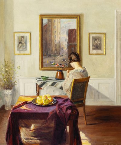 A Woman in an Interior by Robert Panitzsch