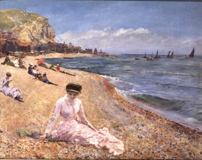 Girl on a Beach by Robert Ponsonby Staples