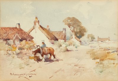 Horse And Cart by Robert Russell MacNee