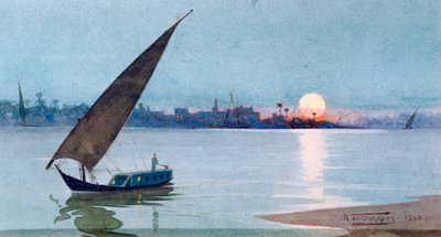 Eastern Lake, Egypt, 1892 by Robert Talbot Kelly