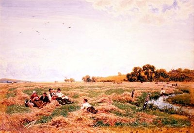 Harvesters Lunching by a Stream by Robert Thorne Waite