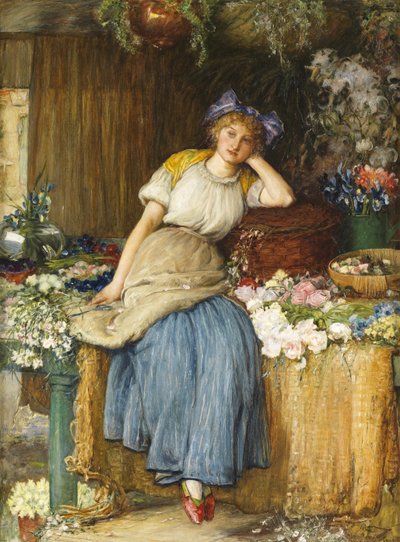 The Alsatian Flower Girl by Robert Walker Macbeth
