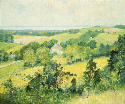 New England Hills by Robert William Vonnoh