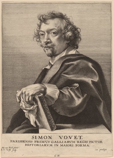 Simon Vouet by Robert van Voerst after Sir Anthony