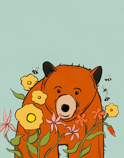 Flower Bear by Roberta Murray
