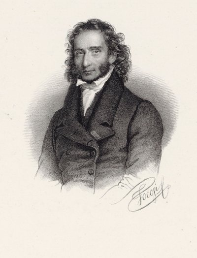Portrait of Niccolò Paganini, 1830 by Roberto Focosi