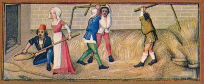 July - Threshing, 15th Century, 1939 by Robinet Testard