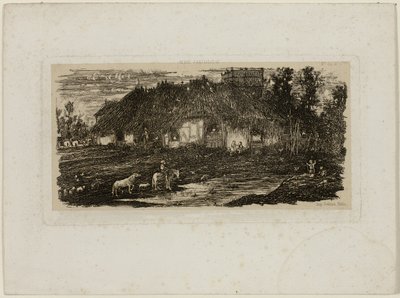 Farmyard by Rodolphe Bresdin
