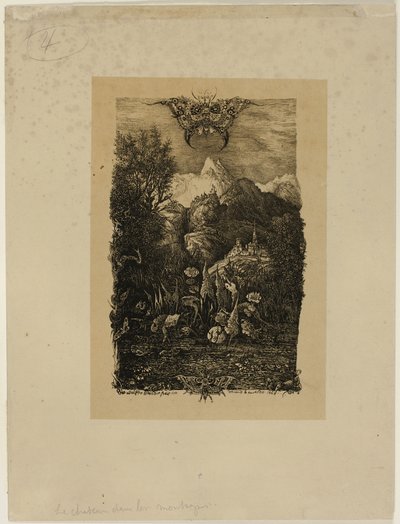 The Butterfly and the Pond by Rodolphe Bresdin