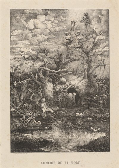 The Comedy of Death by Rodolphe Bresdin