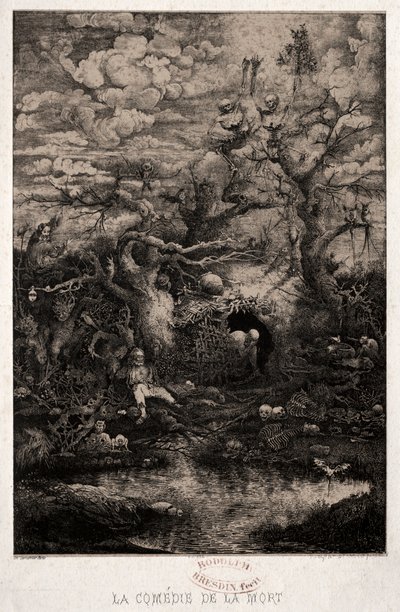 The Comedy of Death by Rodolphe Bresdin