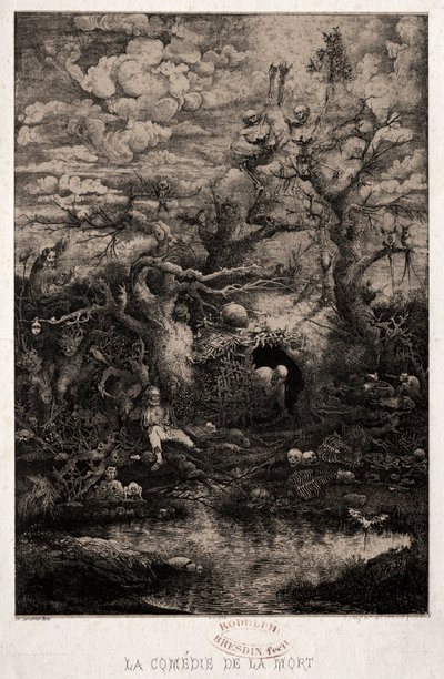 The Comedy of Death by Rodolphe Bresdin