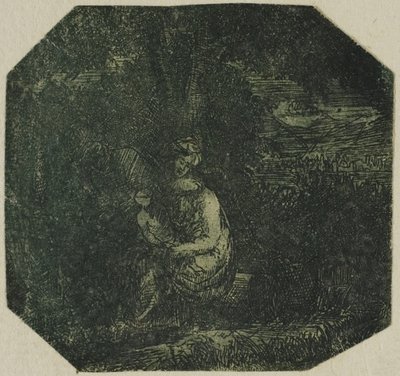 The Holy Family by Rodolphe Bresdin
