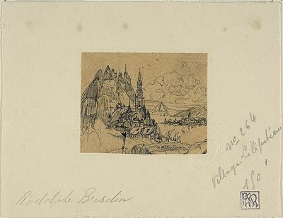 The Lilliputian Village by Rodolphe Bresdin