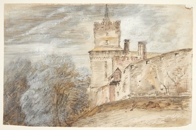 Castle with Forest to the Left. Schwamenburg Castle? by Roelant Savery