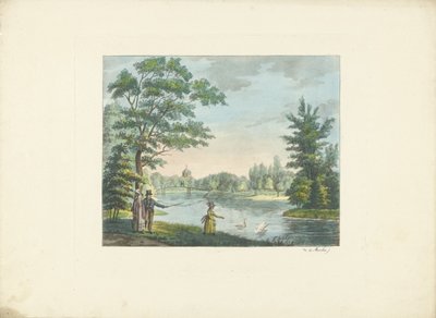 Walkers in a Park by Roelof van der Meulen