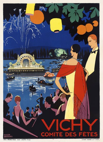 Poster advertising Vichy, France, c.1930 by Roger Broders