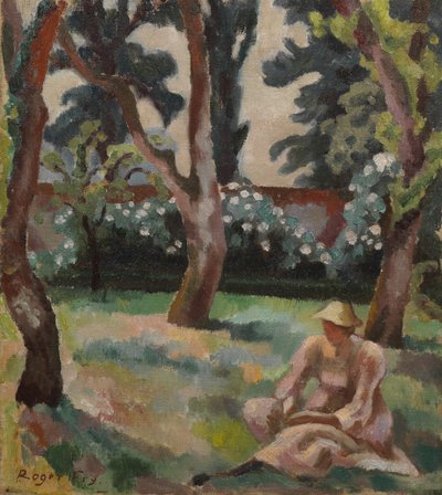 Orchard, Woman seated in a Garden by Roger Eliot Fry