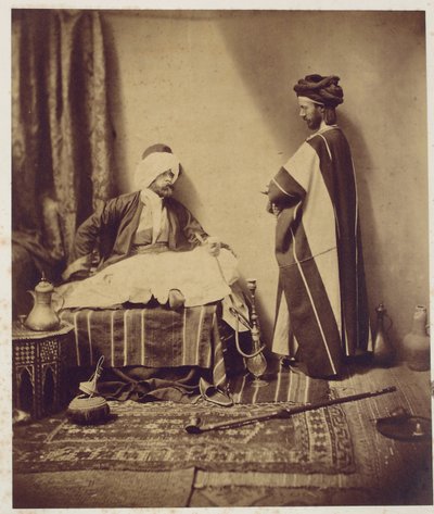 A Conversation While Smoking by Roger Fenton