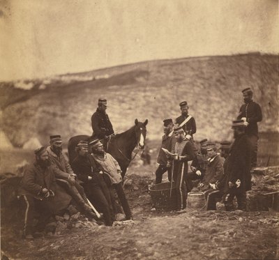 Officers and Men of the 8th Hussars by Roger Fenton