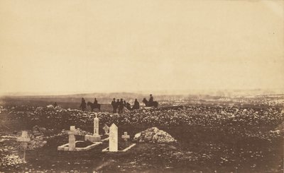Officers on the Lookout at Cathcarts Hill by Roger Fenton