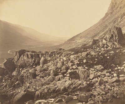 Rocks at the Head of Glyn Francon by Roger Fenton
