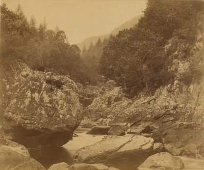 Rocks in the Lwgwy: Bettws-y-Coed by Roger Fenton
