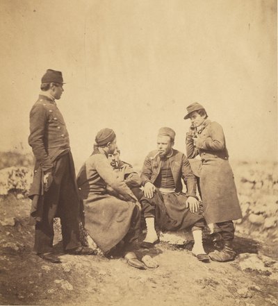 Zouaves & Soldiers of the Line by Roger Fenton