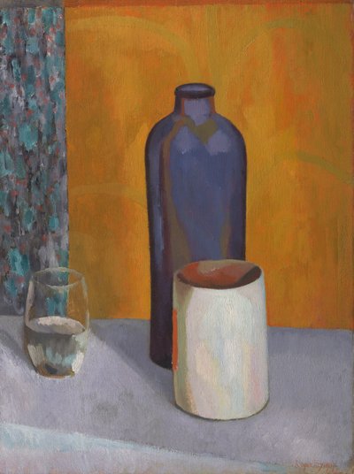 Still Life with Blue Bottle by Roger Fry