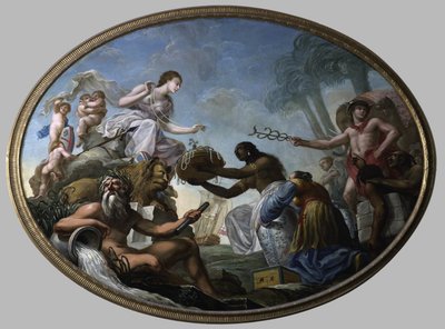 The East Offering Its Riches to Britannia by Roma Spiridione